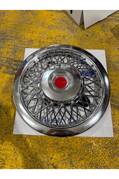 ERN GARAGE Universal Telli Jant Kapağı 4Lü Takım 15İnç Krom