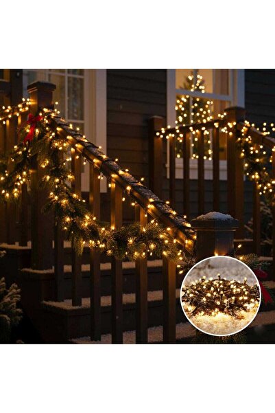 HOFF Christmas tree lights, 60 warm white LEDs, 5.9 m, controller, indoor/outdoor, battery powered