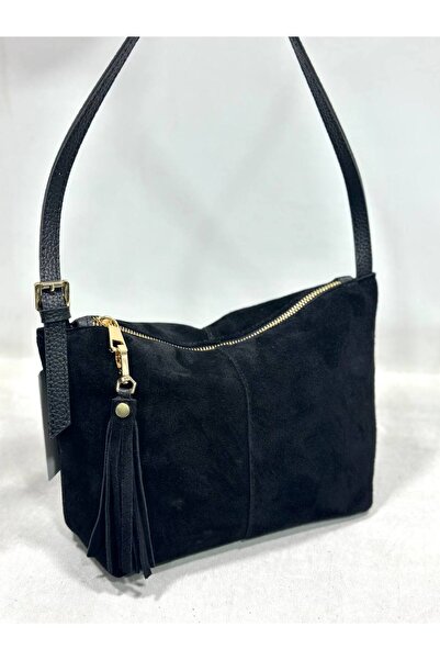 My Easy Shop Geantă de umăr din piele de căprioară autentică MesBag