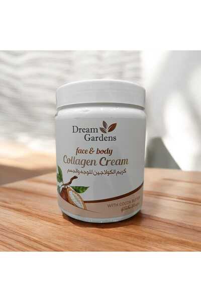 DREAM GARDENS Collagen cream for face and body with cocoa butter, 1 kg