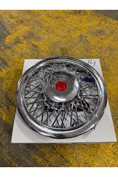 ERN GARAGE Telli Universal Jant Kapağı 4 Lü Takım 14İnç Krom