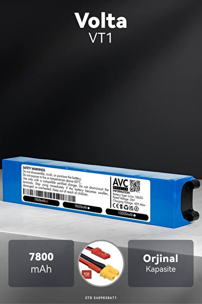 AVC BATARYA Volta VT1 36V 7800mAh Elektrikli Scooter Bataryası - Uzun Ömürlü ...