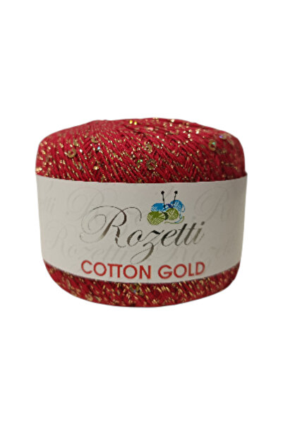 bi ters bi düz ROZETTİ COTTON GOLD MİNİ PULLU ( adet 25 gr. - 183 metre ) KOD...