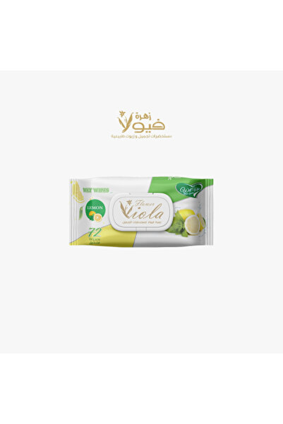Viola Lemon scented wet wipes (72 wipes)