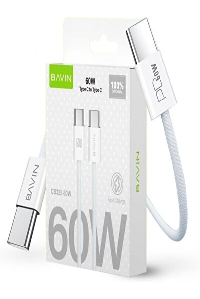 Bavin 3ft 60W USB Type C To C Charging Cable For iPhone 15, For Samsung - CB325