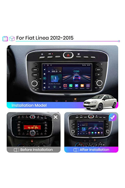 NavStore Dedicated Navigation Fiat Linea, Punto (2002-2018), 7Inch, 4Gb Ram, 64Gb storage, Carplay
