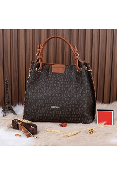 JP POLO Women's Original Just Polo New Season Large Size Soft Leather Luxury Handbag Shopper