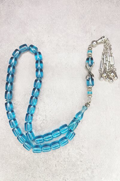 ŞAHBEY TESBİH سبحة من العنبر الناري / شرابة معدنية مقاومة للصدأ بتفاصيل مخلبية