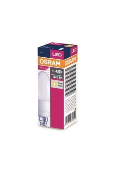 Osram 10 Adet 4.9 Watt 470 Lumen Sarı Işık Mum Buji E-14 Duy Led Ampul