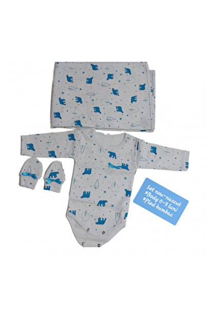 Bubu Kids Creations Set pătură, body și mănuși