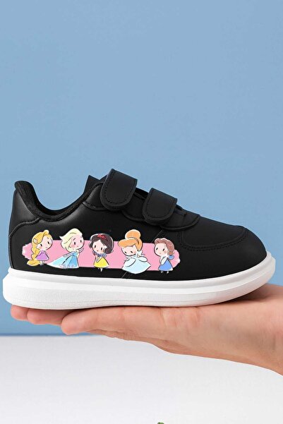 lias desing Princesses and Princess Printed Female Child Sport Shoes Sneaker Bandage