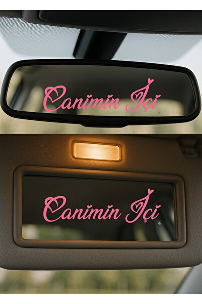 AlpiLeo Kalpli Oto Aksesuar Stickerı "Canımın İçi" | Scooter, Telefon Kılıfı,...