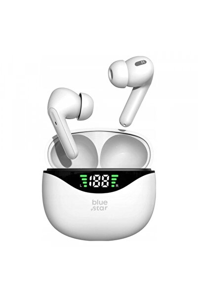 Universal Handsfree Bluetooth Blue Star T60, TWS, Alb