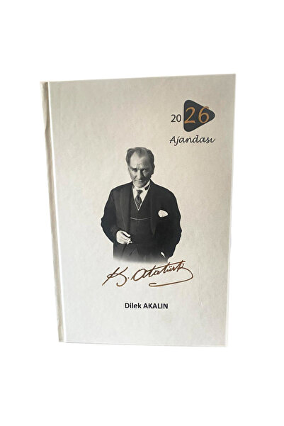 Dikkat Ajans İsme özel KREM ATATÜRK AJANDASI 2026