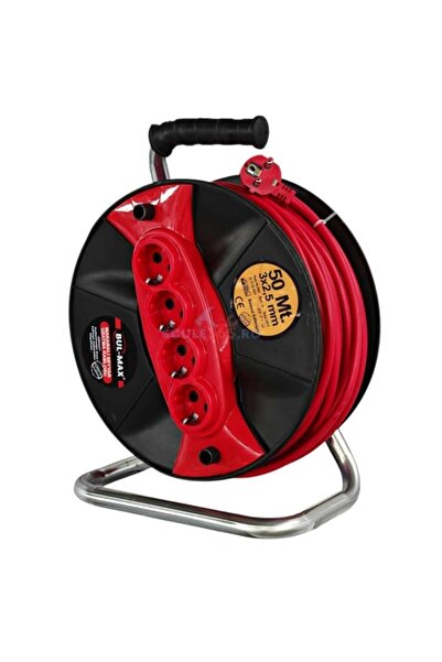 Bul-Max Rolă electrică de extensie 50 m, 3 x 2,5 mm, 4 prize, 3500 W, BMX 1388