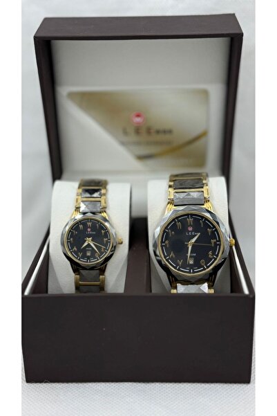 LE Ewas طقم ساعة رجالي نسائي