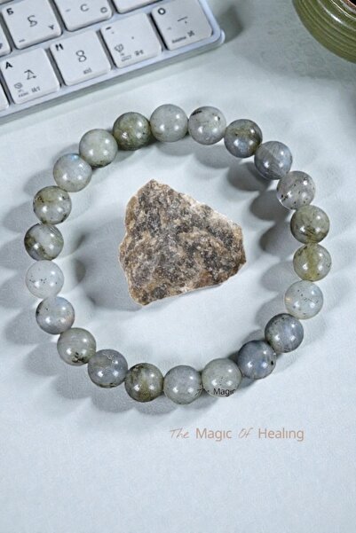The Magıc of Healıng Labradorite Natural Stone Bracelet Raw Stone Gift
