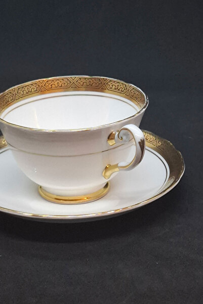 Tuscan Fine English Bone China Porcelain Coffee/Tea Cup and Saucer 2 Pieces 130 ml