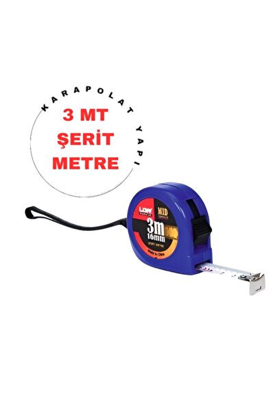 KarapolatYapı Şerit Metre 3mt x16mm