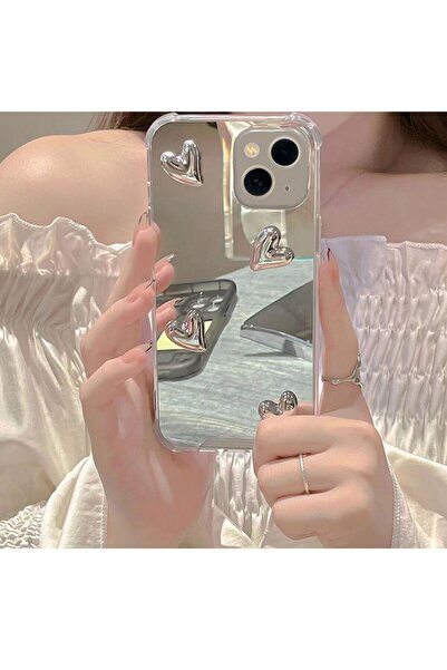 OSG Premium Luxury Phone Case with Real Makeup Mirror and 3D Pattern Compatible with iPhone 13 and 14