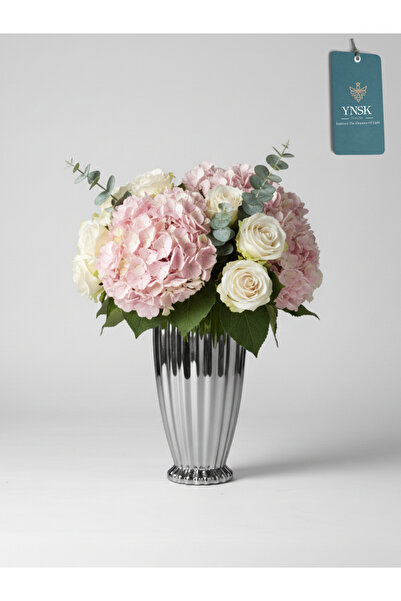 YNSK Luxury | Geneva | Modern Nordic Crystal Flower Vase 27 cm | Smoked