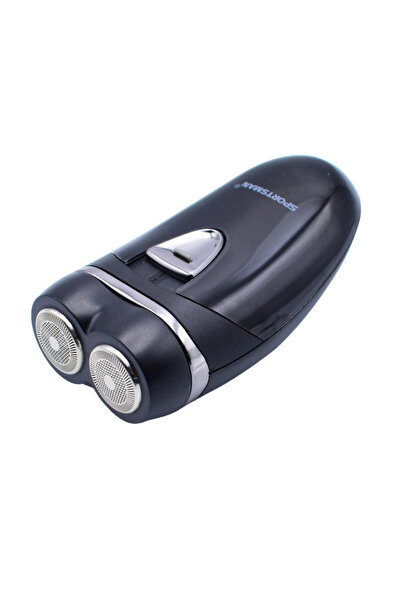 SPORTSMAN Aparat de ras electric SM-516, 2 capete, alimentat cu baterii AA, lumină LED încorporată