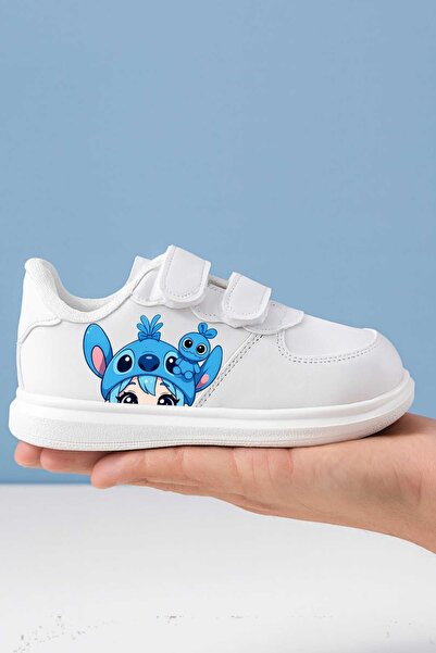 lias desing Blue Lalo Printed Female Child Sneakers