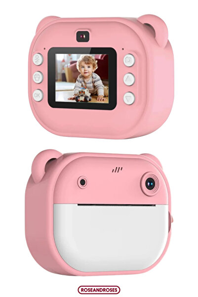 RoseandRoses Anlık Çıktı Alabilen Mini Printer Video Foto Kamera