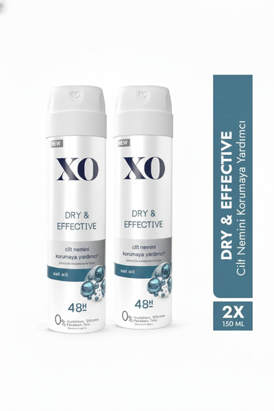 Xo Dry & Effective Kadın Deodorant 2’li Set – Ter ve Koku Karşıtı Roll-On