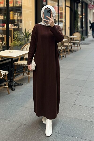 Mossta Daily Hijab Dress Brown