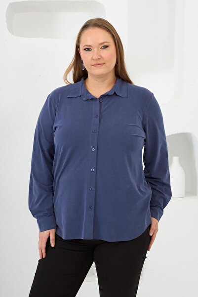 RMG Plus size modal fabric shirt