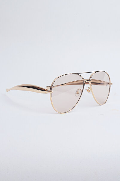 Kapin Gold Metal Detaylı Bej Damla Güneş Gözlüğü