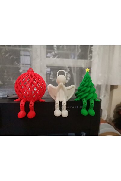 Hediyem Senin İçin مجموعة ديكور مطبوعة ثلاثية الأبعاد بتصميم ملائكي وشجرة الص...