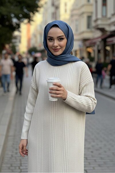 Mossta Flexible Fabric Comfortable Hijab Long Dress – Modern & Simple