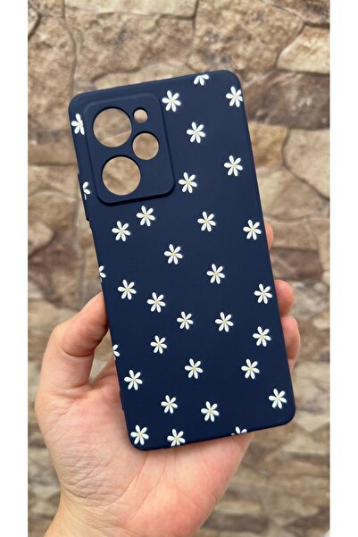 Vip Case Poco X5 Pro Compatible Mini Daisy Patterned Silicone Shock-Absorbing Classic Protective Rubber Case 277