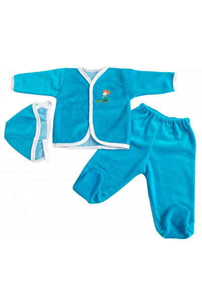 Bubu Kids Creations Velvet baby suit, 3 pieces, made in Romania