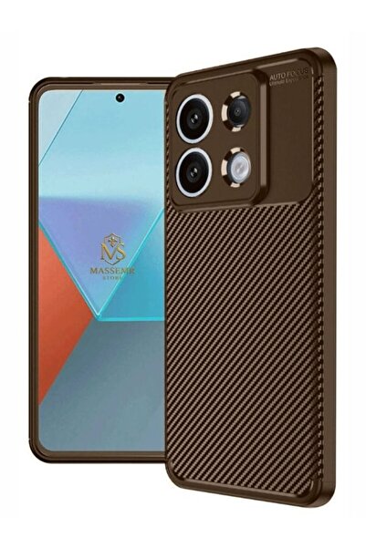 Massemr Xiaomi Redmi Note 13 Pro 4g Compatible Carbon Texture Auto Focus Protection Supported Premium Case Cover