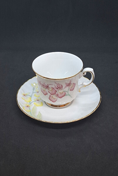 ABBETC Svanholm Adam and Eve Themed Porcelain Coffee/Tea Cup and Saucer 2 Pieces 130 ml