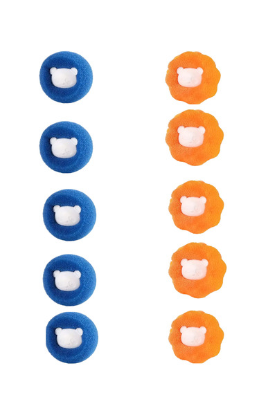 OEM Set of 10 Hair Removal Laundry Balls – Collect Pet and Human Hair, Reusable, Universal Fit