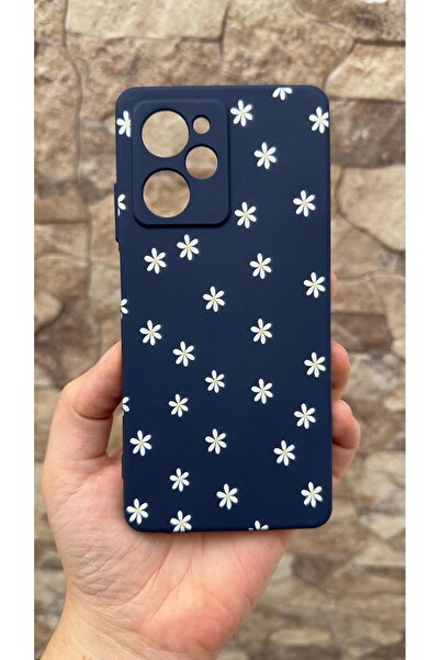 Vip Case Poco X5 Pro Compatible Mini Daisy Patterned Silicone Shock-Absorbing Classic Protective Rubber Case 277