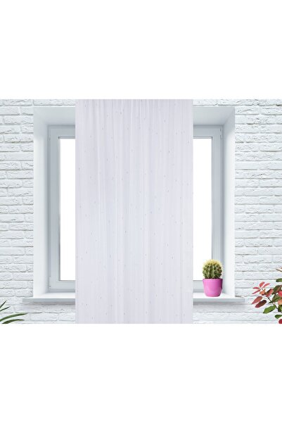 OEM Kitchen curtain, striped texture, 145x85 cm, ivory/gold