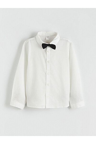 LC Waikiki artı-store'den Ekru Basic Papyonlu Erkek Çocuk Gömlek