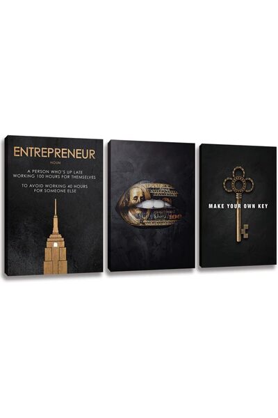 ALAYRA International لوحة فنية جدارية من القماش التحفيزي - 40×60 سم، ديكور مك...