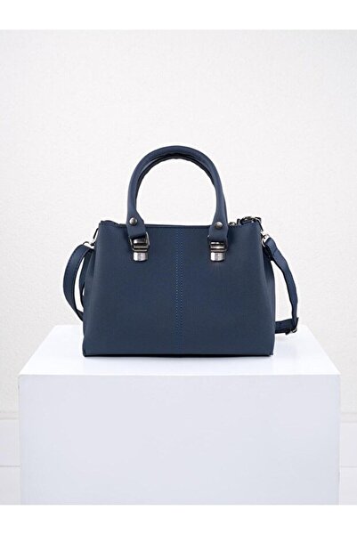 Rivina حقيبة كتف وحقيبة يد نسائية من فيزو مكونة من 3 أقسام باللون الأزرق الداكن