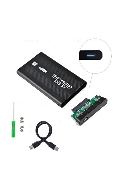 FORLİNE SATA 2.5" USB 3.0 Harici SSD Harddisk Taşınabilir HDD Kutusu Siyah