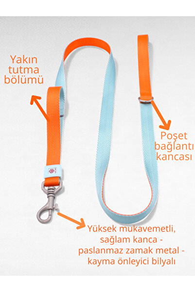 CARAMELOS Dog Collar, Dog Walking Harness Strap, Sturdy Large and Medium Breed Dog Collar Walking Strap