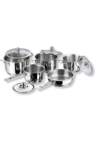 Vinod Tuscany Stainless Steel Cookware Combo Set, 5 Pieces | Saucepan, 3 Cass...