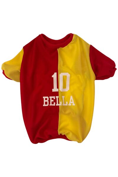 For a Fur İsim Baskılı Kedi ve Köpekler için Taraftar Tişörtü Takım Forması