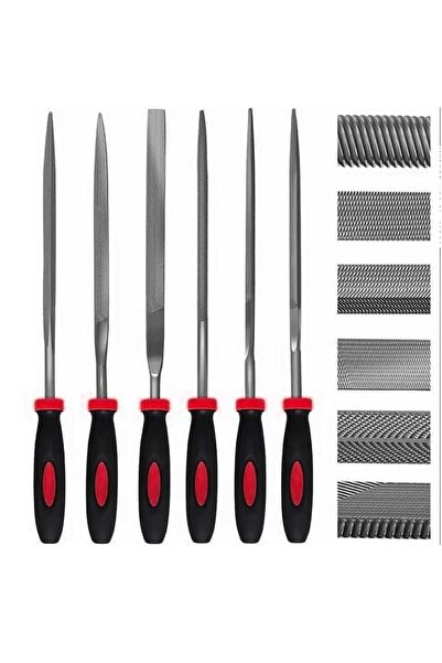 Hırdavat 6 Parça Mini Eğe Seti - 16CM İnce işçilik Saatçi eğe ve törpü seti