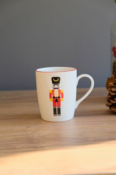 tabakevi Tabak Evi Porcelain Lead Soldier Mug with Handle 220 ml